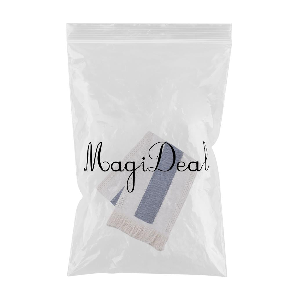 Macrame Table Runner Rustic Style Hollow Tassels Woven for Bohemian Dining blue11.8×70.9inch