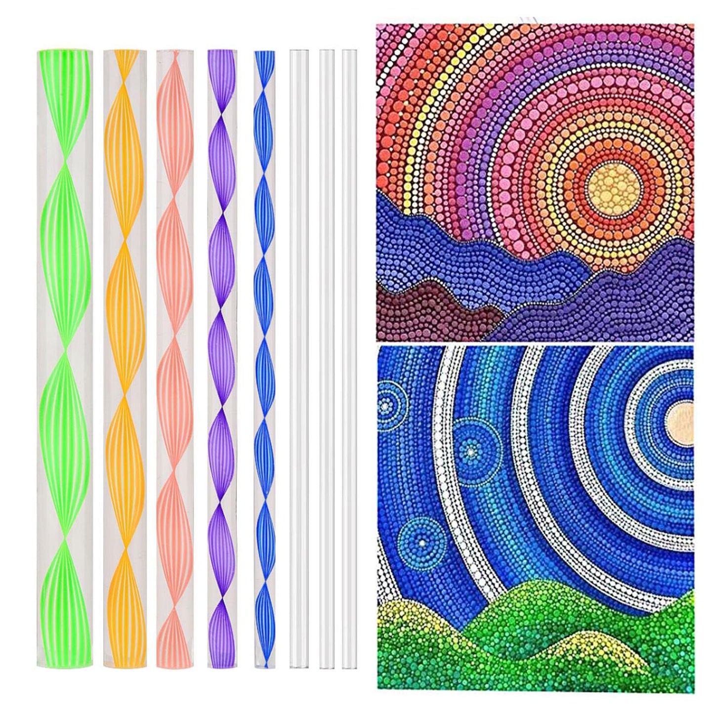 47Pcs Mandala Dotting Tools Art For Rock Painting Kit Dot Pen Paint Stencil