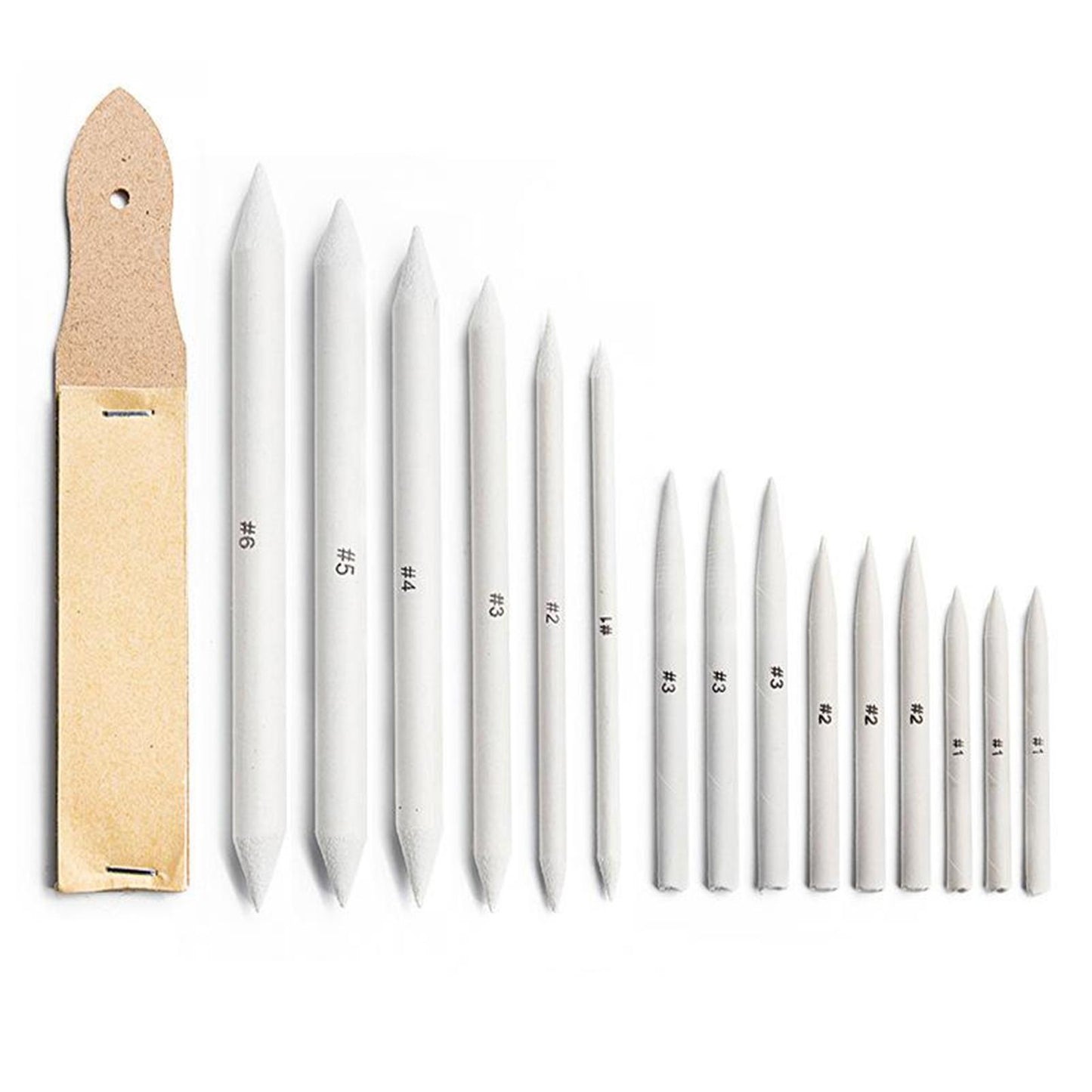 16Pack Blending Stumps Smudge Tortillon Sketch Art Drawing Tool Pastel