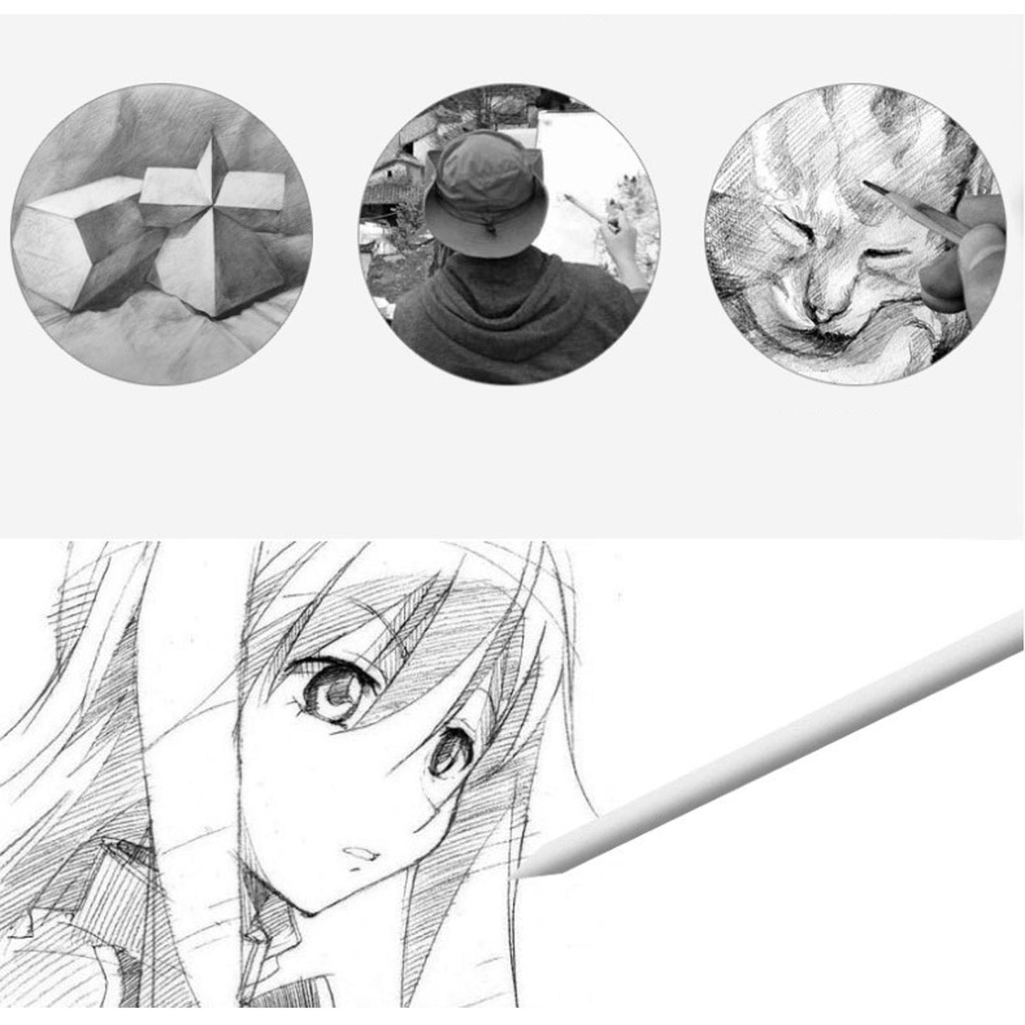 16Pack Blending Stumps Smudge Tortillon Sketch Art Drawing Tool Pastel