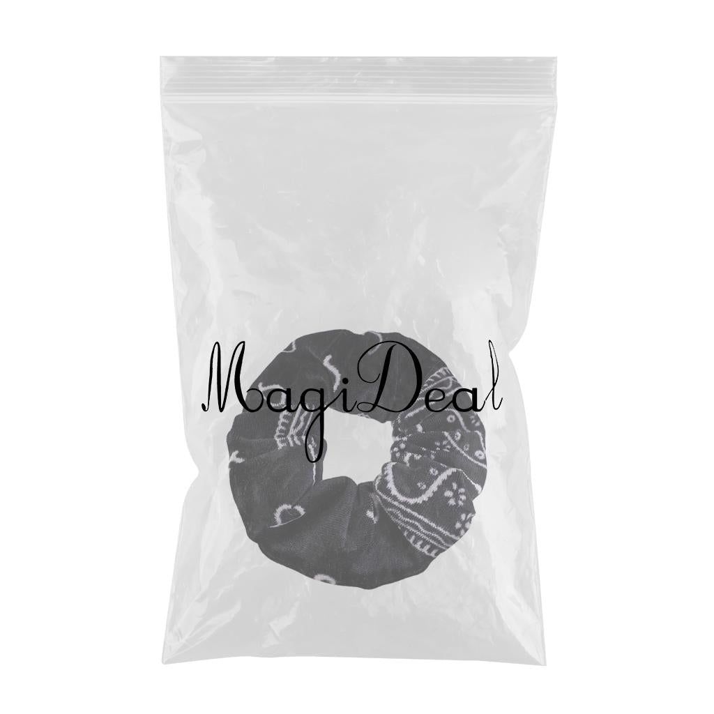 5pcs VELVET HAIR SCRUNCHIES ELASTIC SCRUNCHY HAIR BANDS TIE ROPES Black
