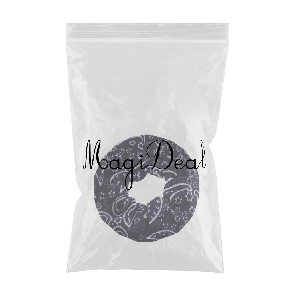 5pcs VELVET HAIR SCRUNCHIES ELASTIC SCRUNCHY HAIR BANDS TIE ROPES Navy
