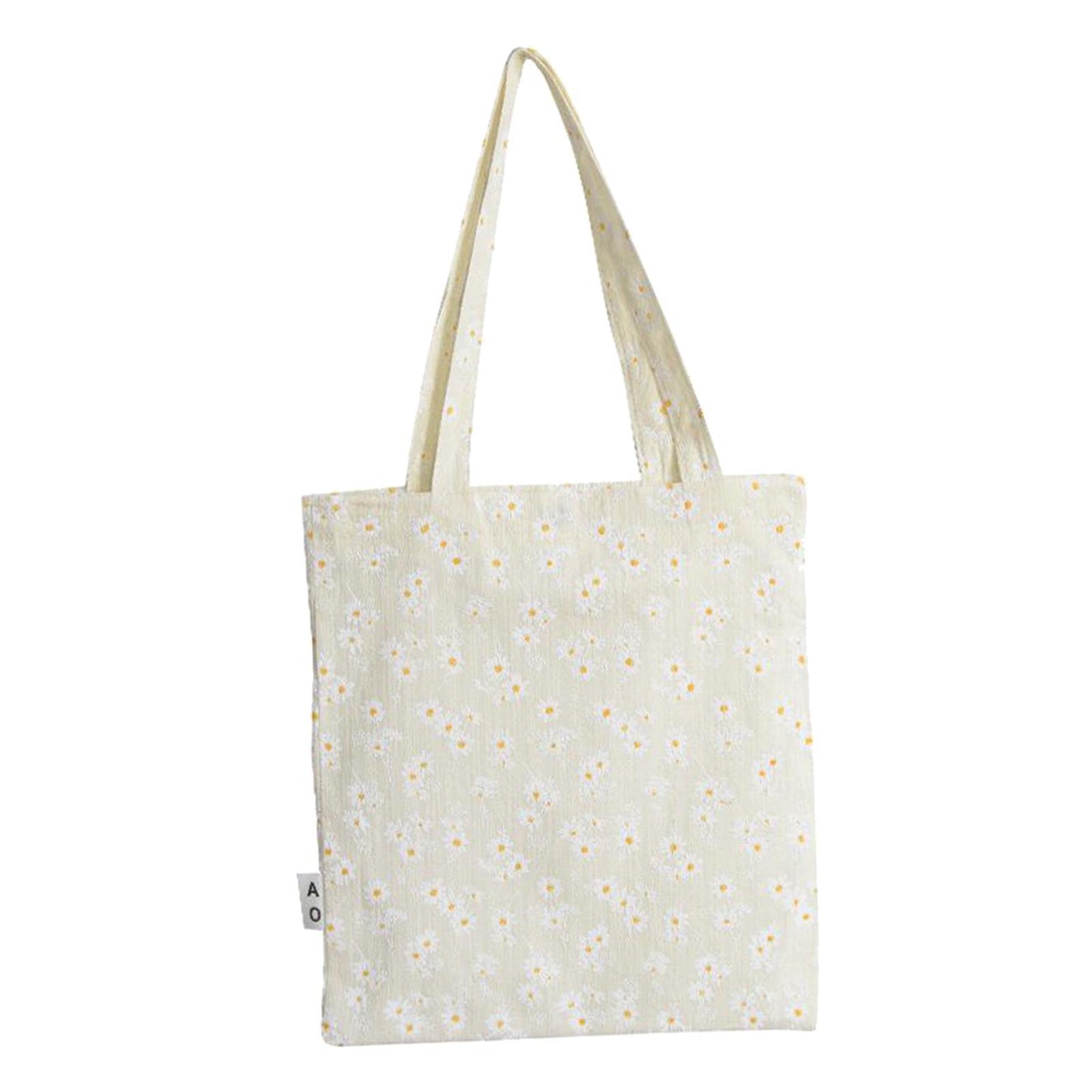 Shopping Shoulder Tote Shopper Bags Cotton Canvas Daisy Satchel Bag Style 2