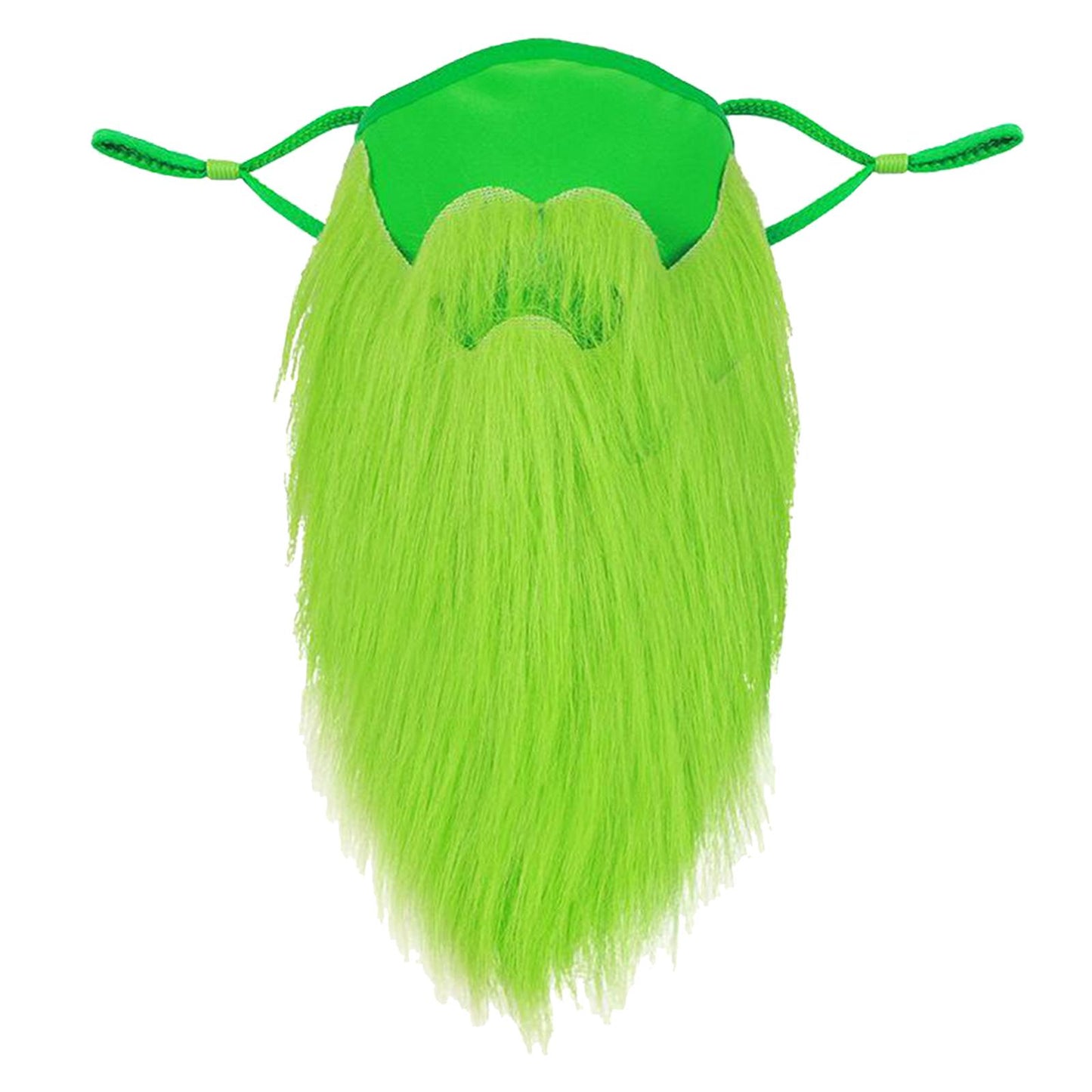 Fake Beard Face Cover St. Patrick's Day Leprechaun Props Fluorescent Green