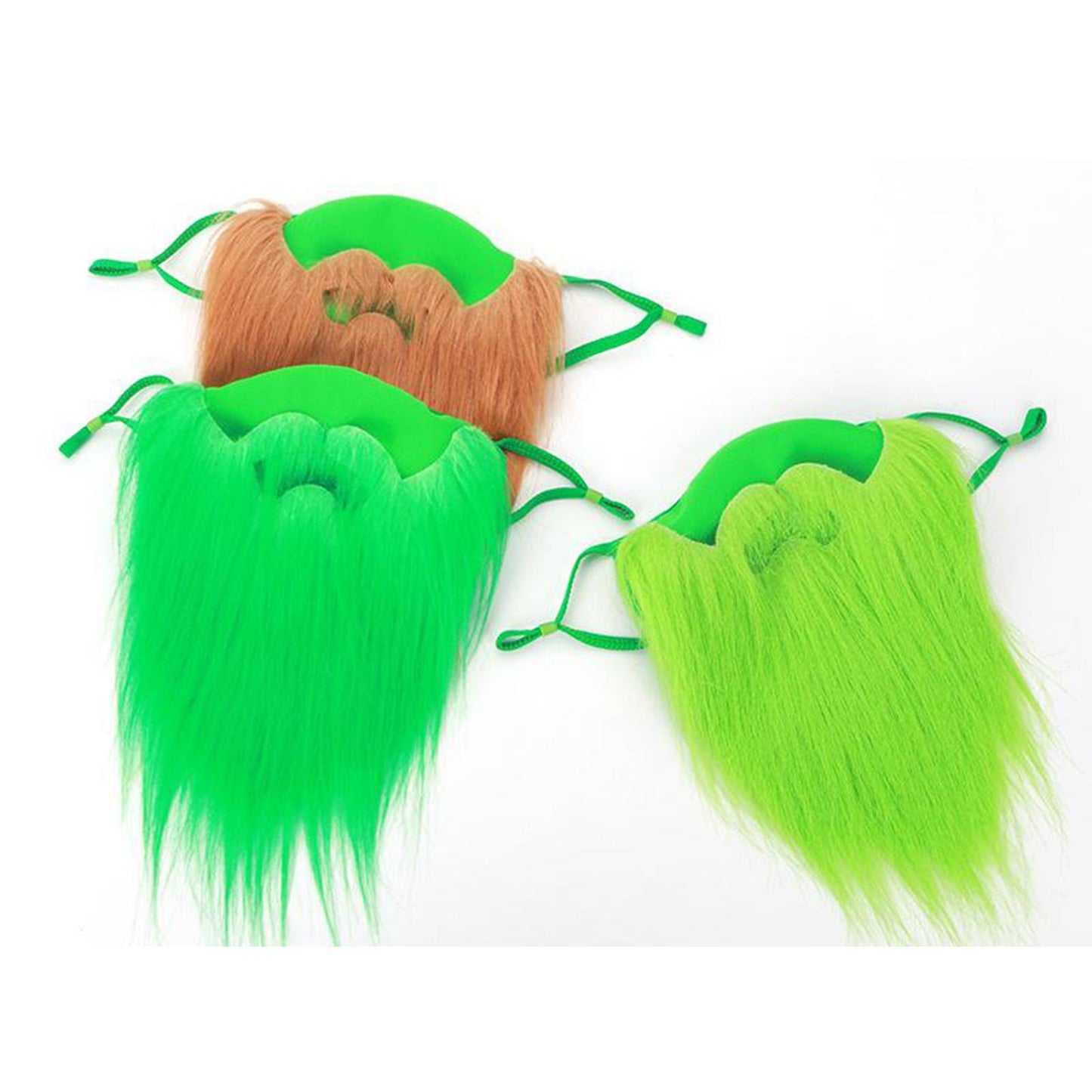 Fake Beard Face Cover St. Patrick's Day Leprechaun Props Brown
