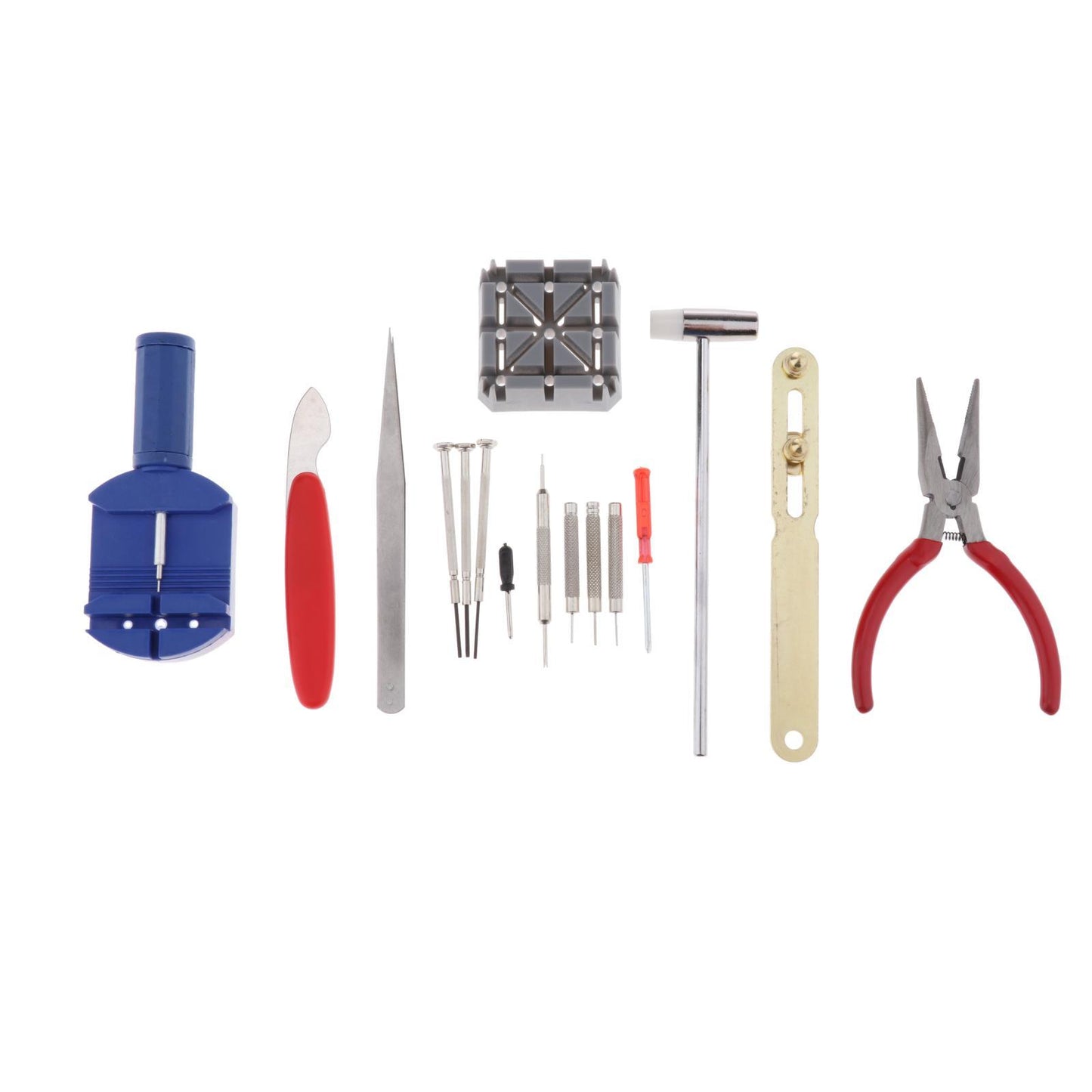 16pcs Watch Repair Kit Watchmaker Back Case Opener Strap Link Pin Remover