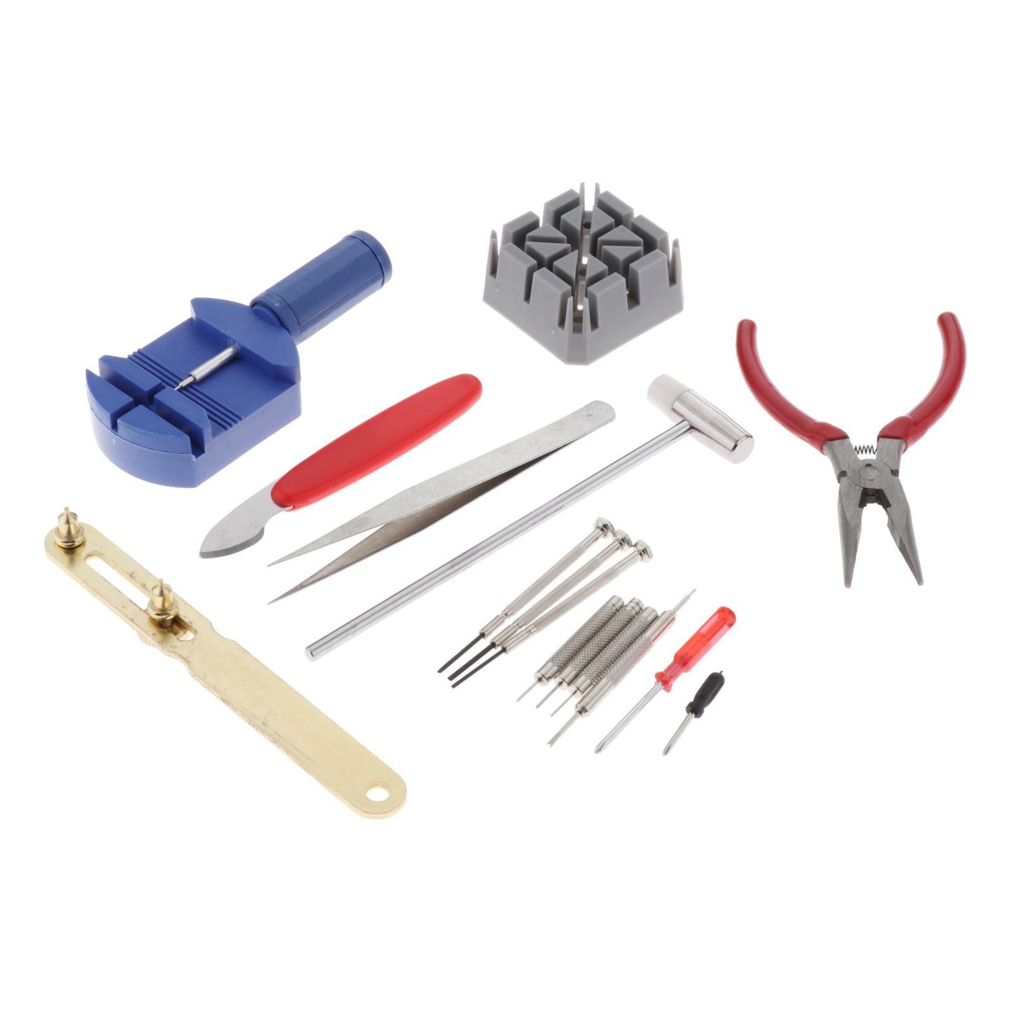 16pcs Watch Repair Kit Watchmaker Back Case Opener Strap Link Pin Remover