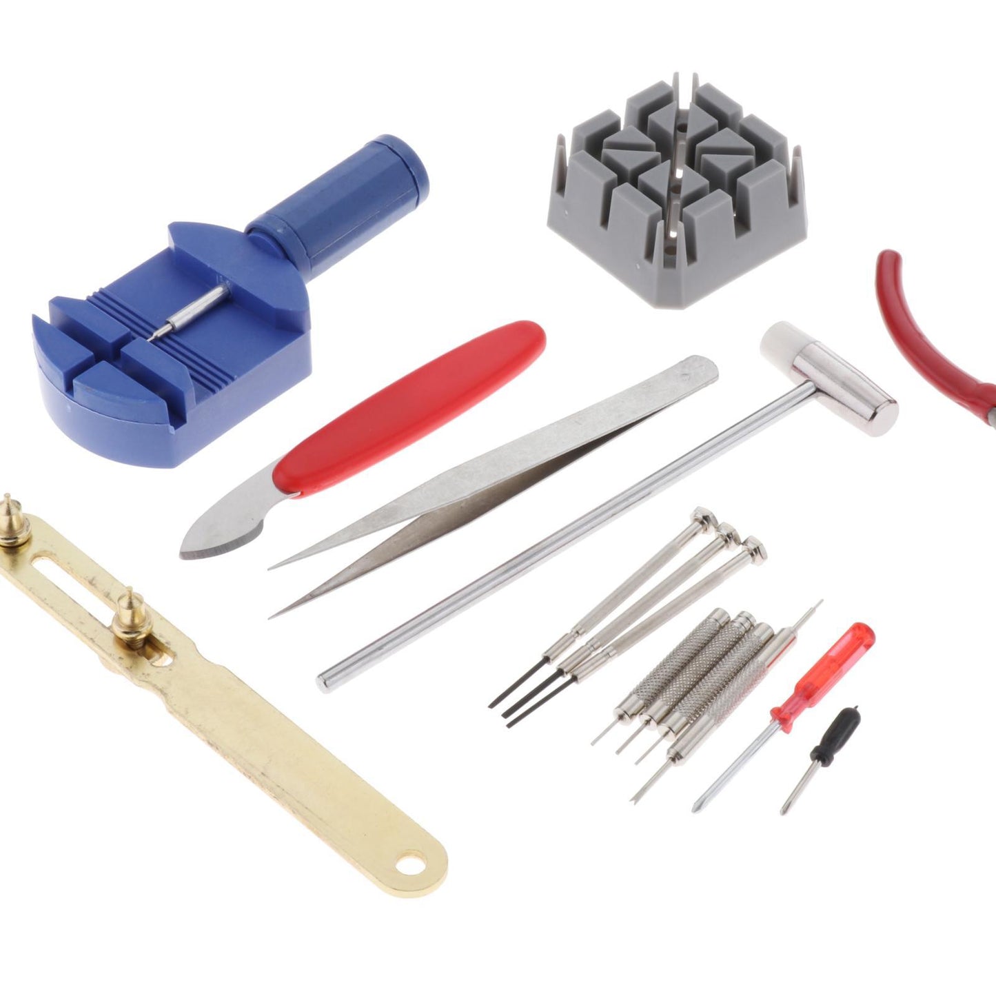 16pcs Watch Repair Kit Watchmaker Back Case Opener Strap Link Pin Remover