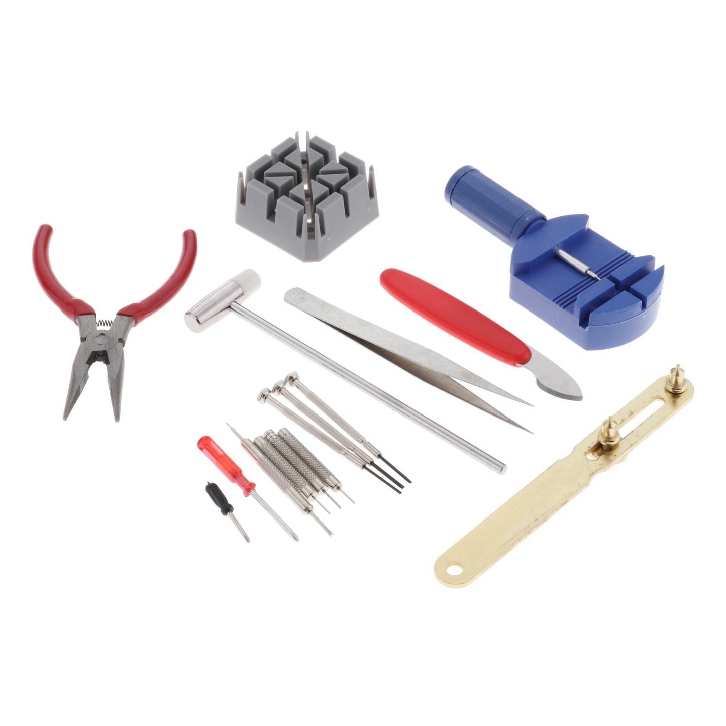 16pcs Watch Repair Kit Watchmaker Back Case Opener Strap Link Pin Remover