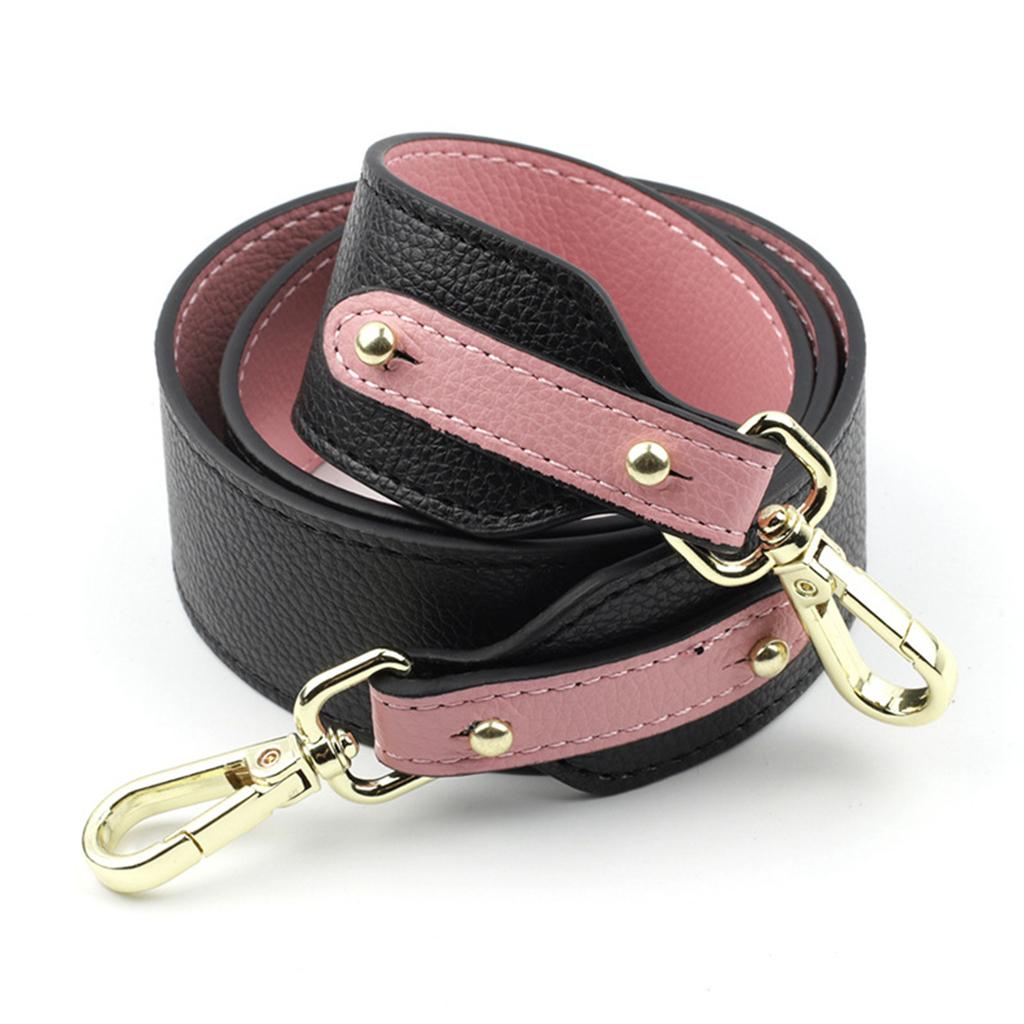 Replacement Purse Strap Shoulder Crossbody Handbag PU Straps Black Pink