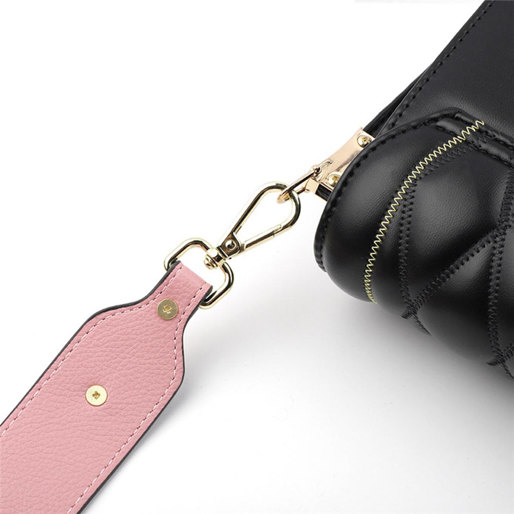 Replacement Purse Strap Shoulder Crossbody Handbag PU Straps Black Pink