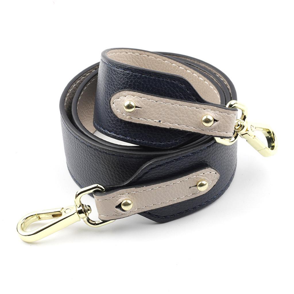 Replacement Purse Strap Shoulder Crossbody Handbag PU Straps Blue Beige
