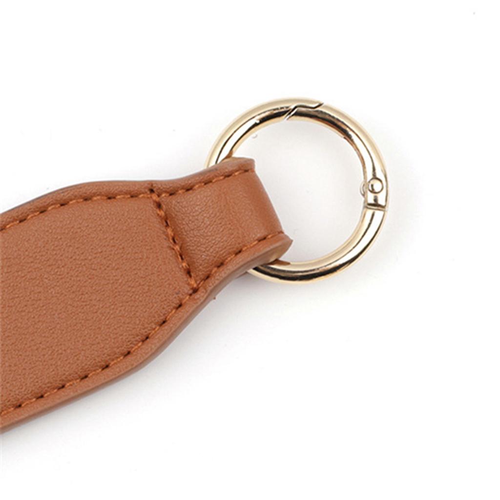 PU Leather Bag Strap Replacement Detachable Tote Handbag Handle Belt Borwn