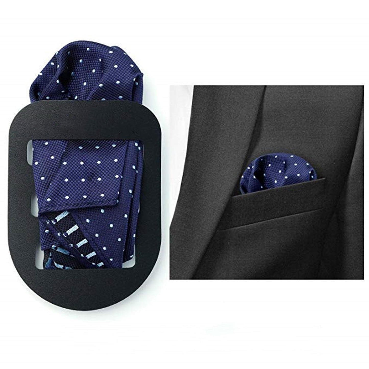 3x Pocket Square Holder Handkerchief Pocket Square Organizer