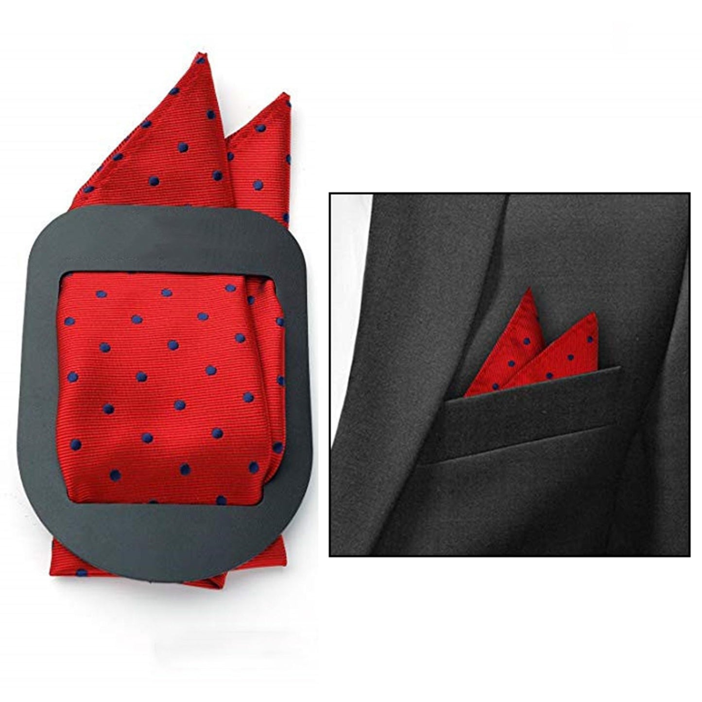 3x Pocket Square Holder Handkerchief Pocket Square Organizer