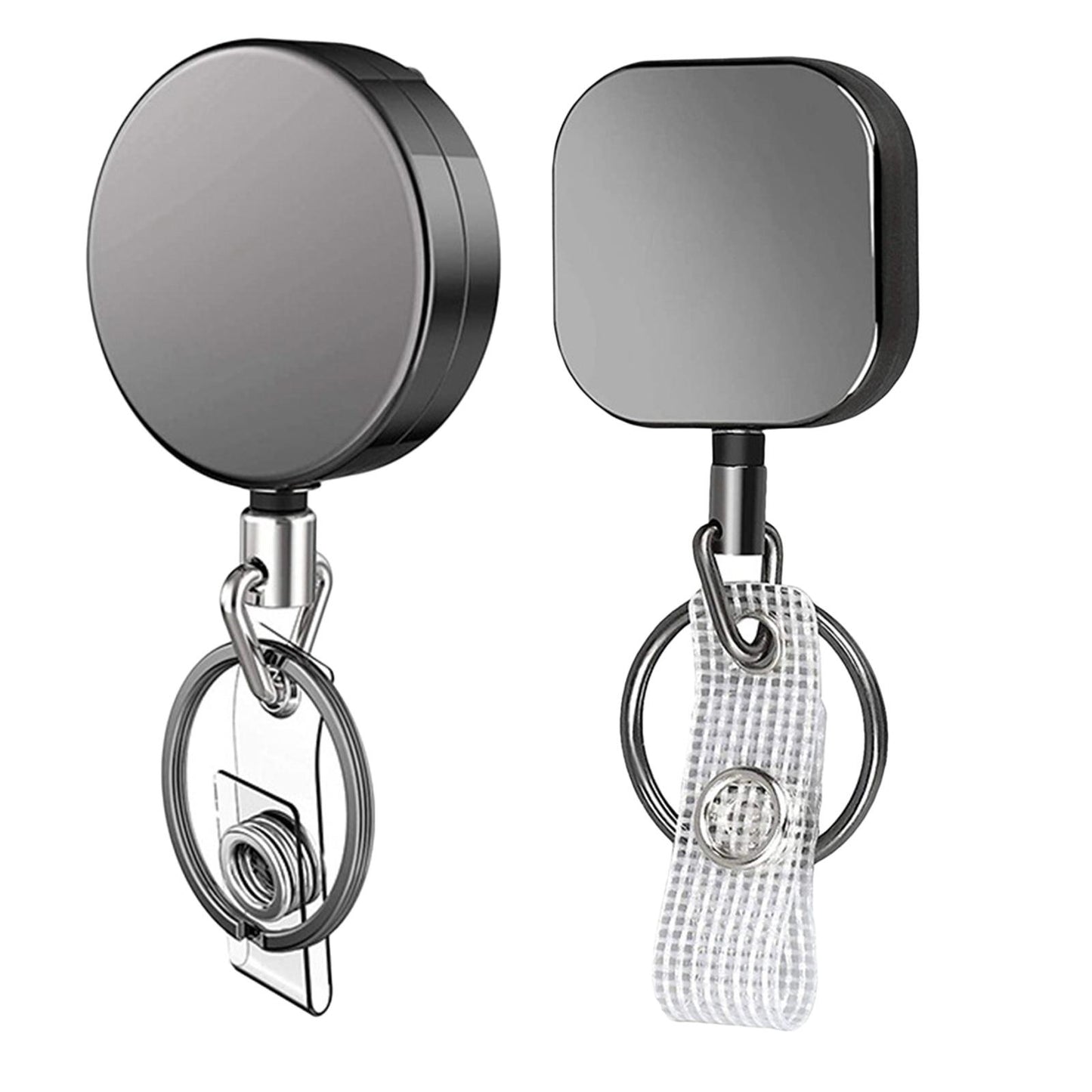 Retractable Badge Holders for Card Keychain Badge Holder Square