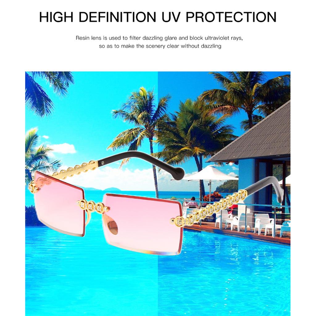Sunglasses UV400 Driving Sun Glasses Sandy Beach Eyewear Gradient pink