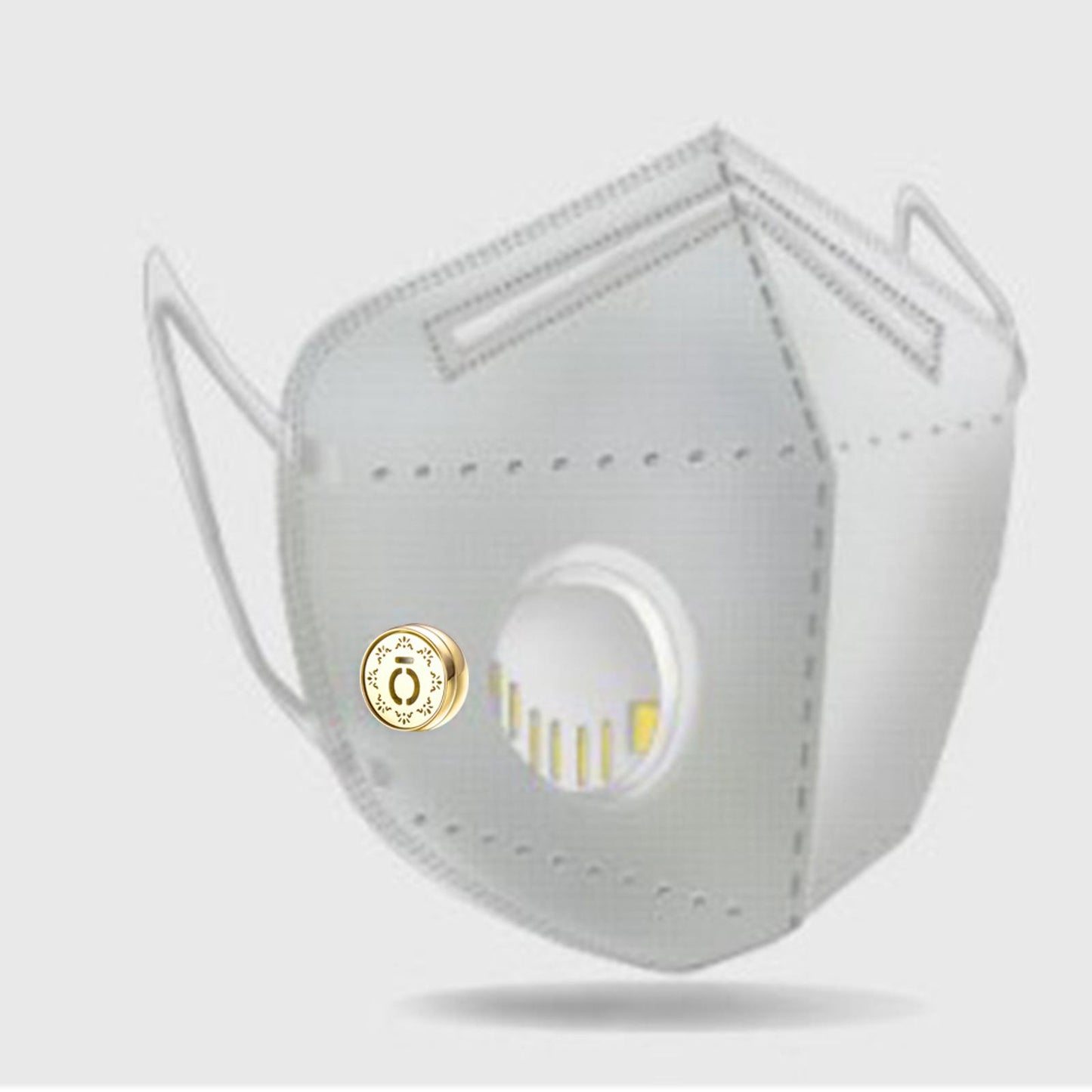 Face Mask Aromatherapy Essential Oil Diffuser Magnetic Button Golden A