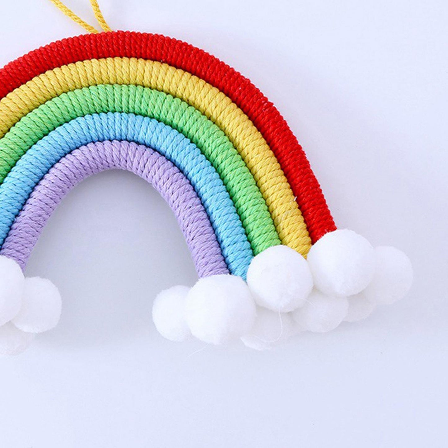 Hand Woven Rainbow Tapestry Cotton Yarn Hanging Bedroom Home Decor Craft B