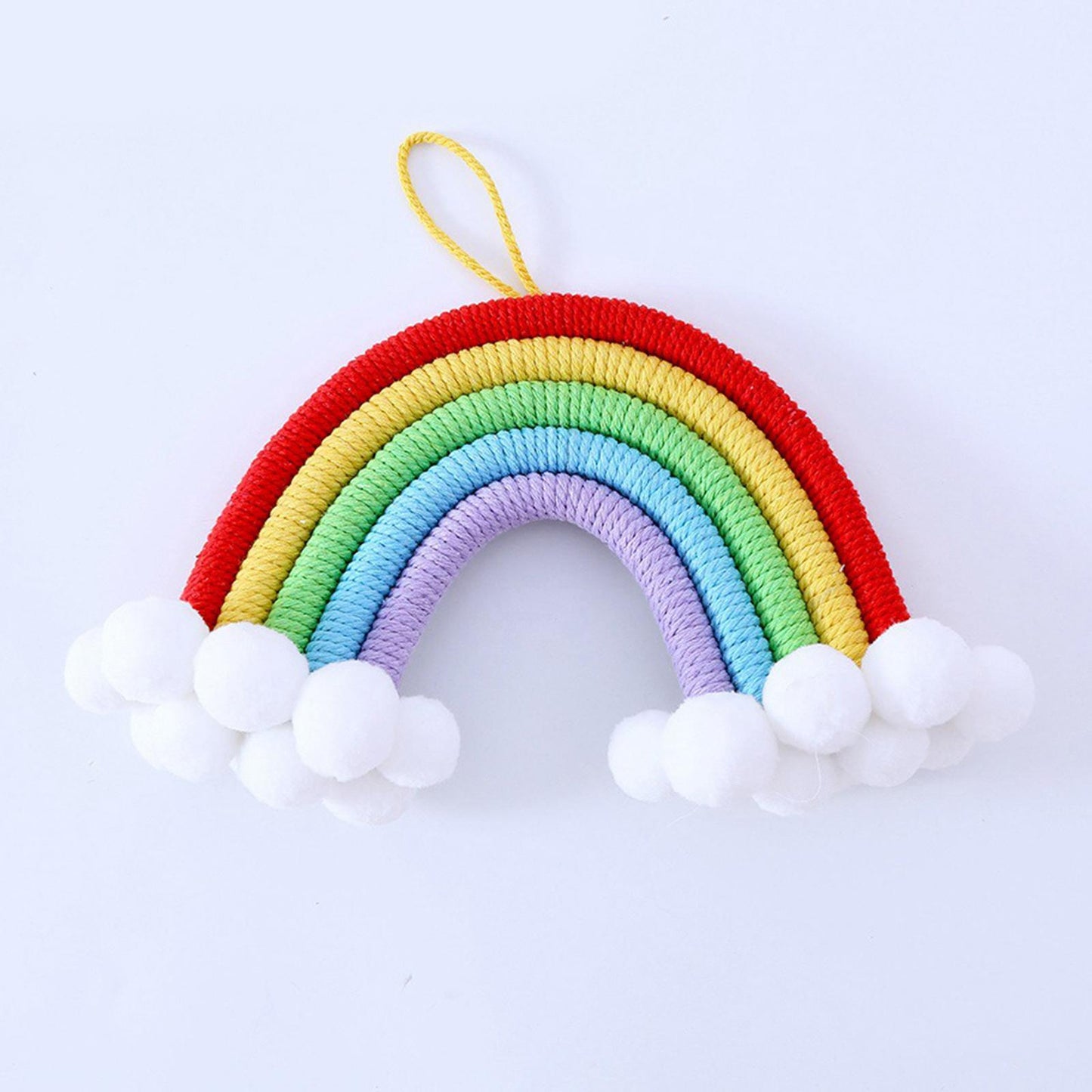 Hand Woven Rainbow Tapestry Cotton Yarn Hanging Bedroom Home Decor Craft B