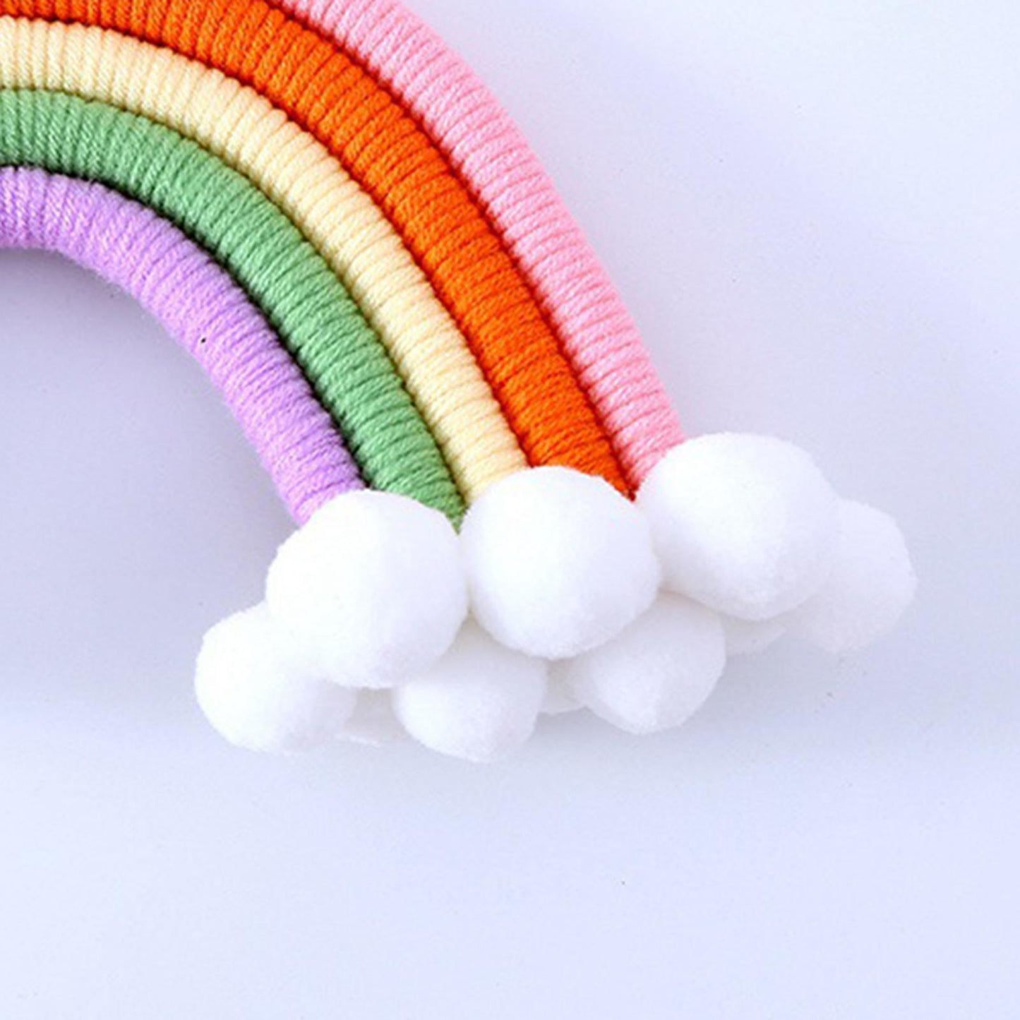 Hand Woven Rainbow Tapestry Cotton Yarn Hanging Bedroom Home Decor Craft E