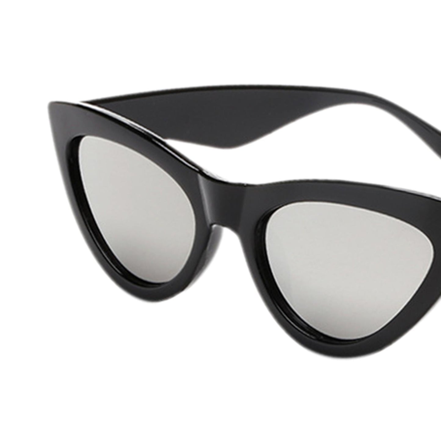 Riding Glasses Fishing Glasses Retro Vintage Cateye Sun Glasses for Women Black White