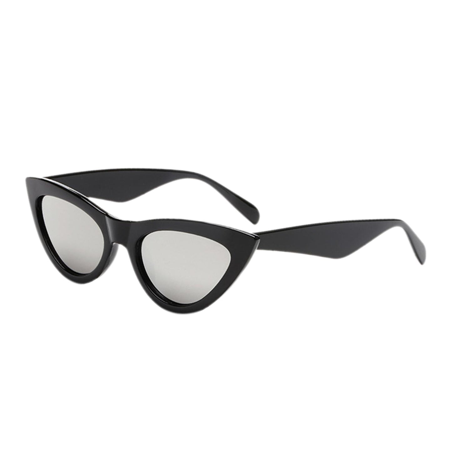 Riding Glasses Fishing Glasses Retro Vintage Cateye Sun Glasses for Women Black White