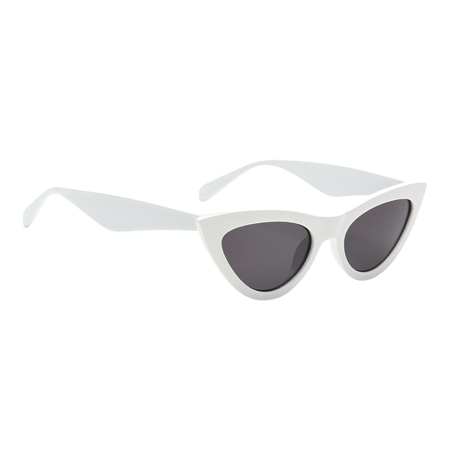 Riding Glasses Fishing Glasses Retro Vintage Cateye Sun Glasses for Women White