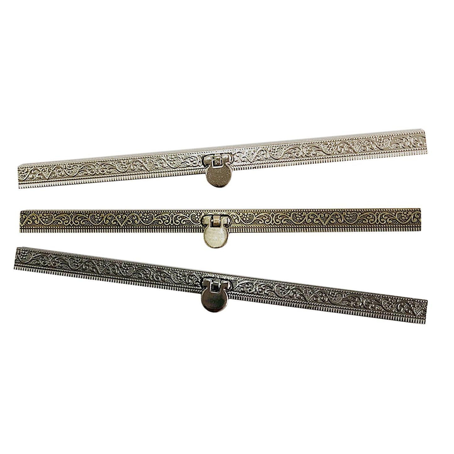 Metal Coin Purse Bag Frames Kiss Clasp Locks, DIY Accessory Silver