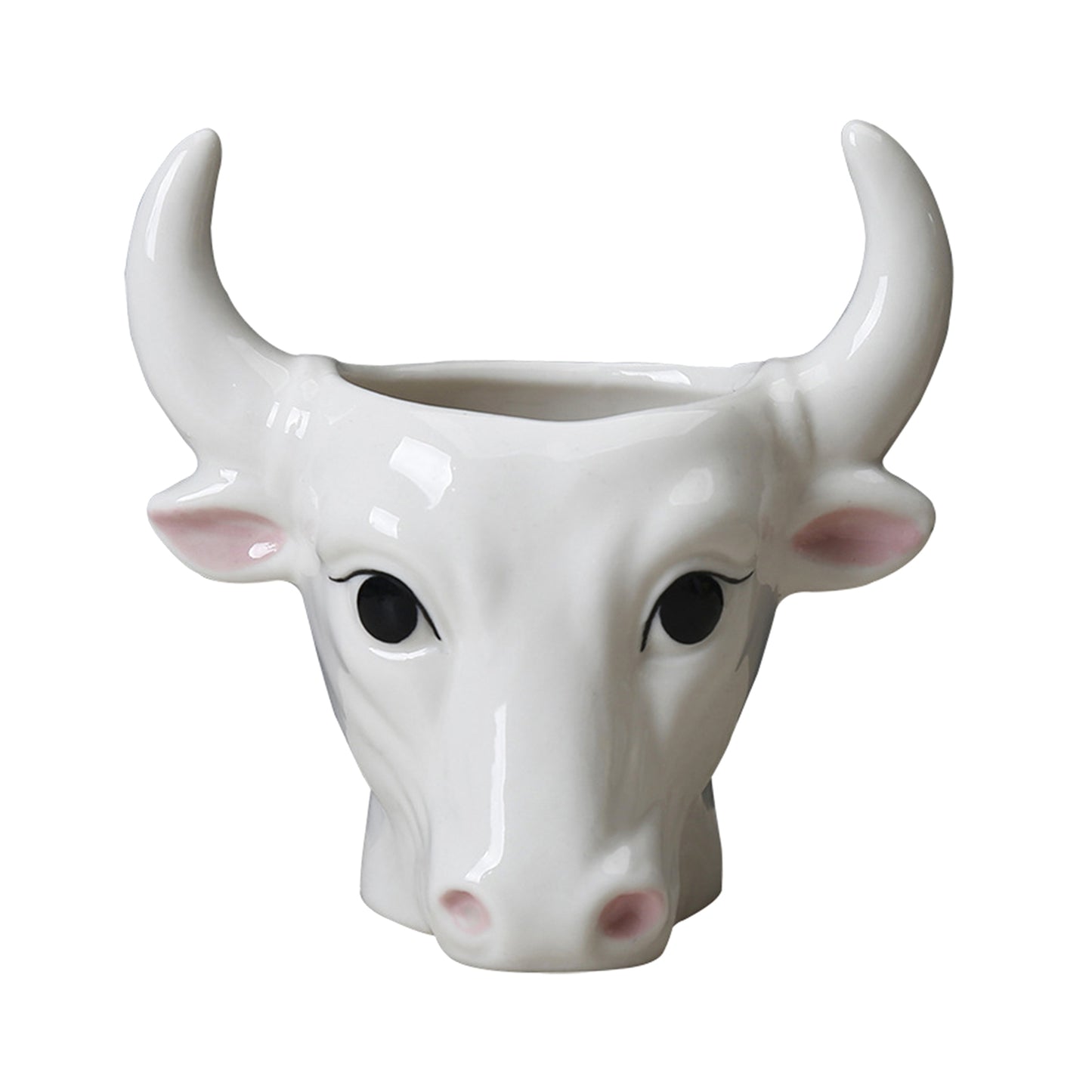 Mini Bull Succulent Pot Flower Plant Planter Flowerpot Office Home Balcony