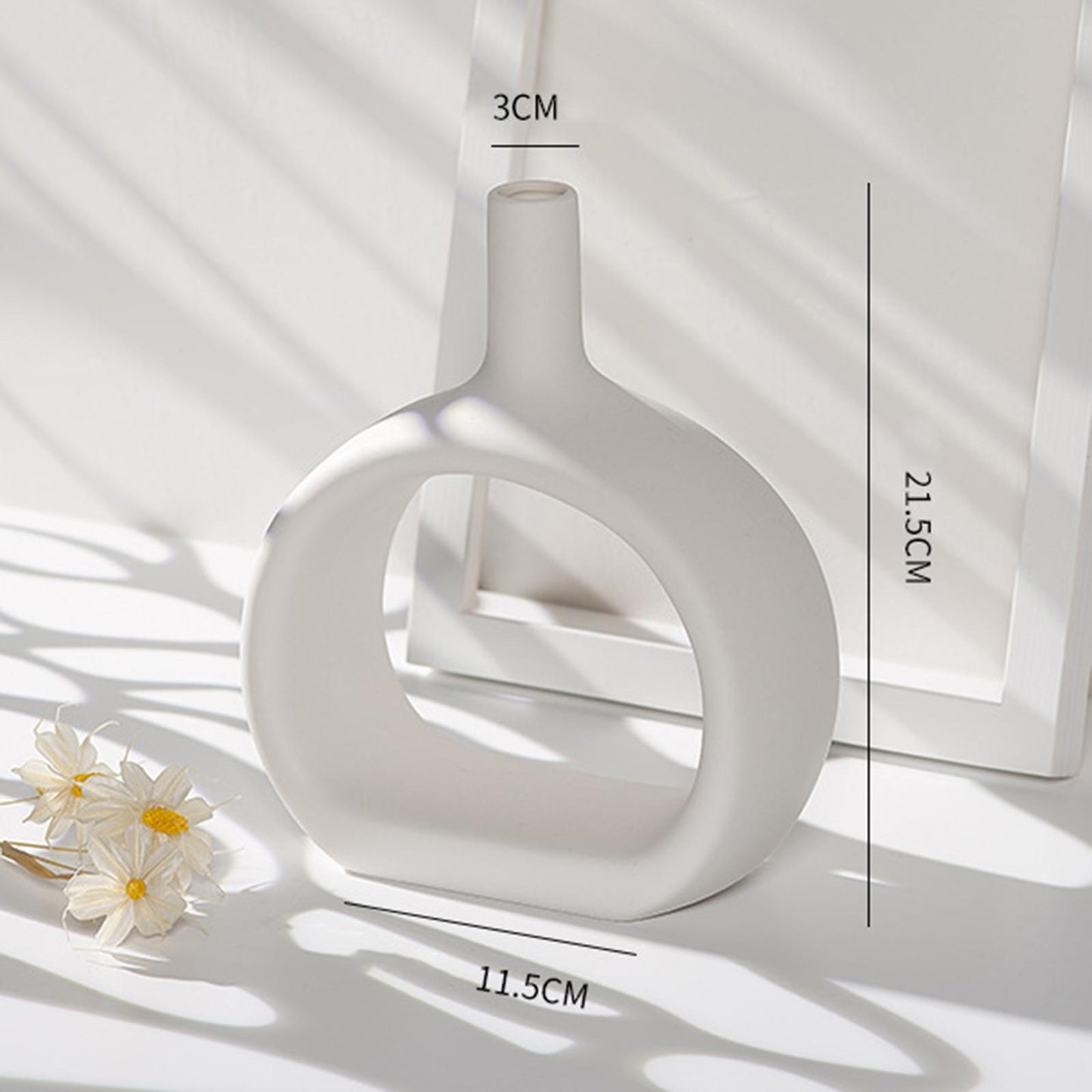 Nordic Ceramic Dried Flowers Vase Planter Floral Vases Desktop Decoration D