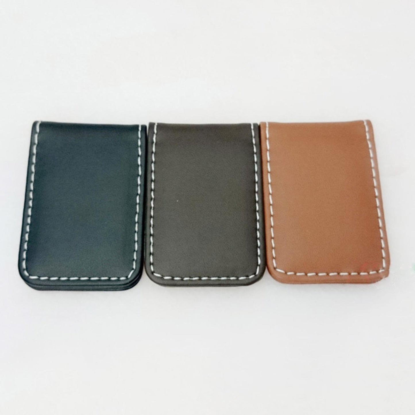 Magnetic Money Clip Dollar Cash Clamp Card Holder Wallet Black_60x41x8mm