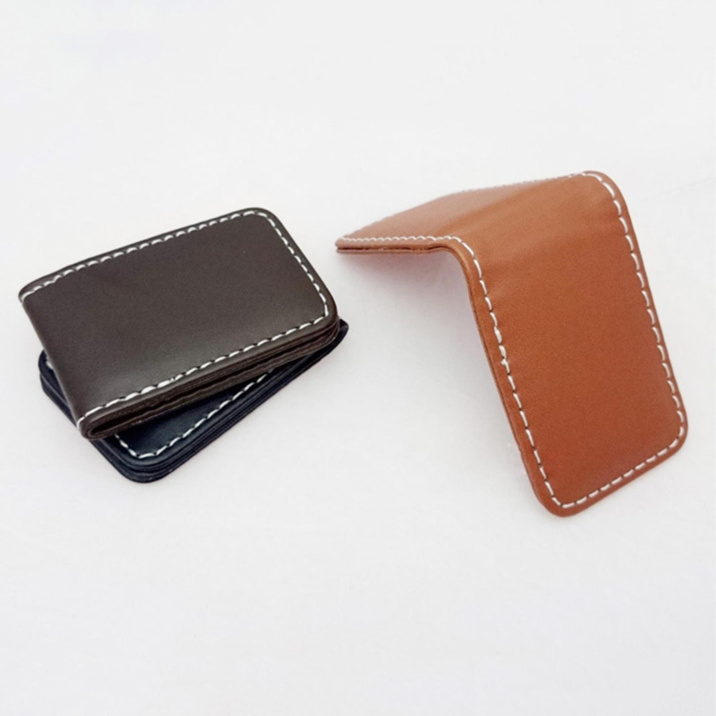 Magnetic Money Clip Dollar Cash Clamp Card Holder Wallet Black_60x41x8mm