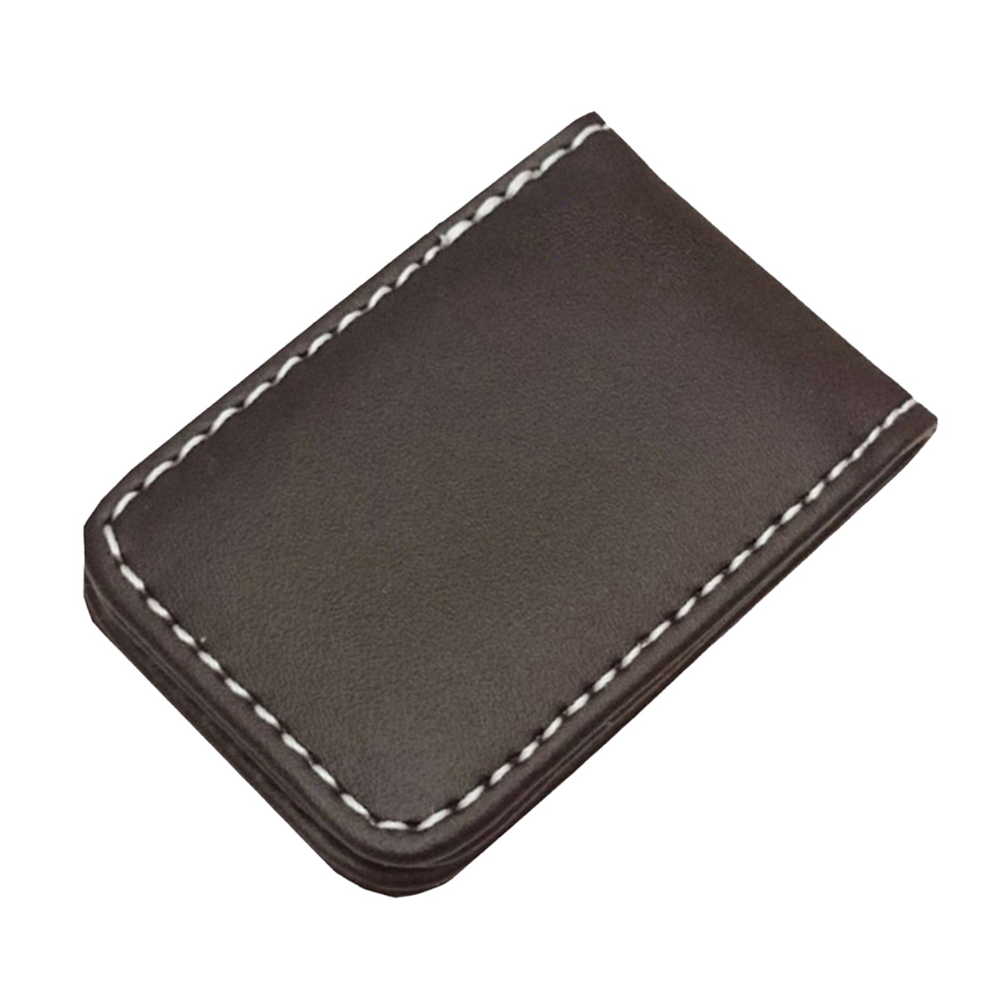 Magnetic Money Clip Dollar Cash Clamp Card Holder Wallet Coffee_60x41x8mm
