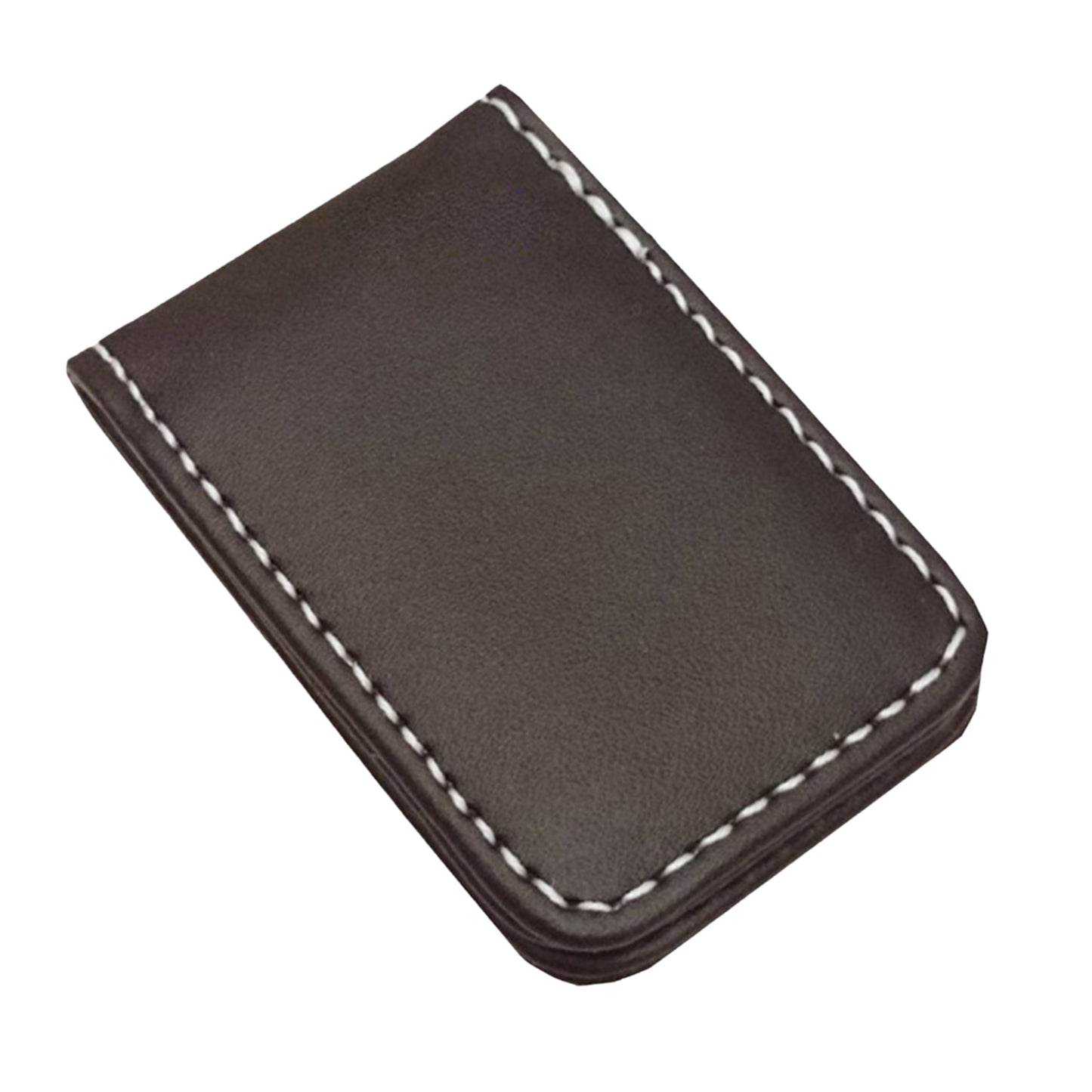 Magnetic Money Clip Dollar Cash Clamp Card Holder Wallet Coffee_60x41x8mm