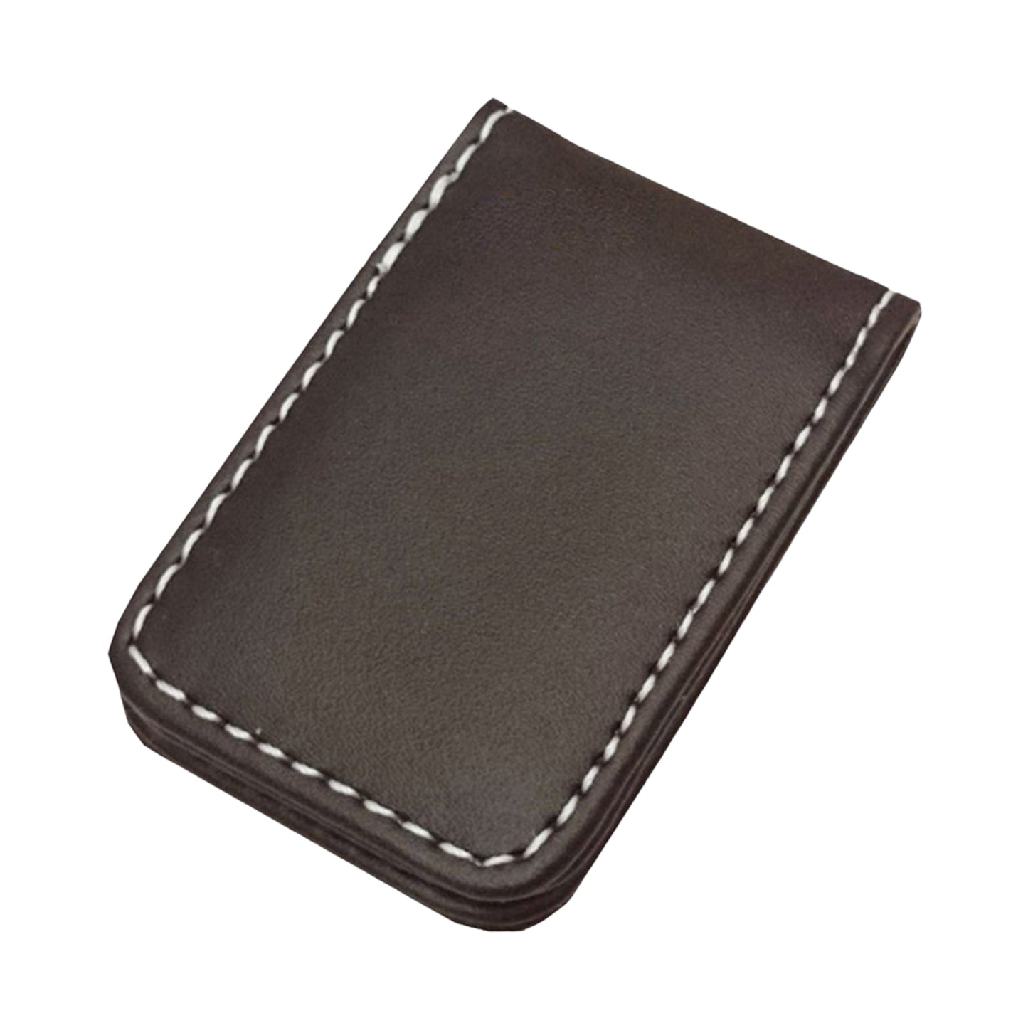 Magnetic Money Clip Dollar Cash Clamp Card Holder Wallet Coffee_60x41x8mm