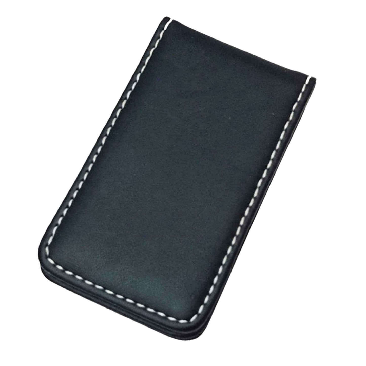 Magnetic Money Clip Dollar Cash Clamp Card Holder Wallet Black_80x46x8mm