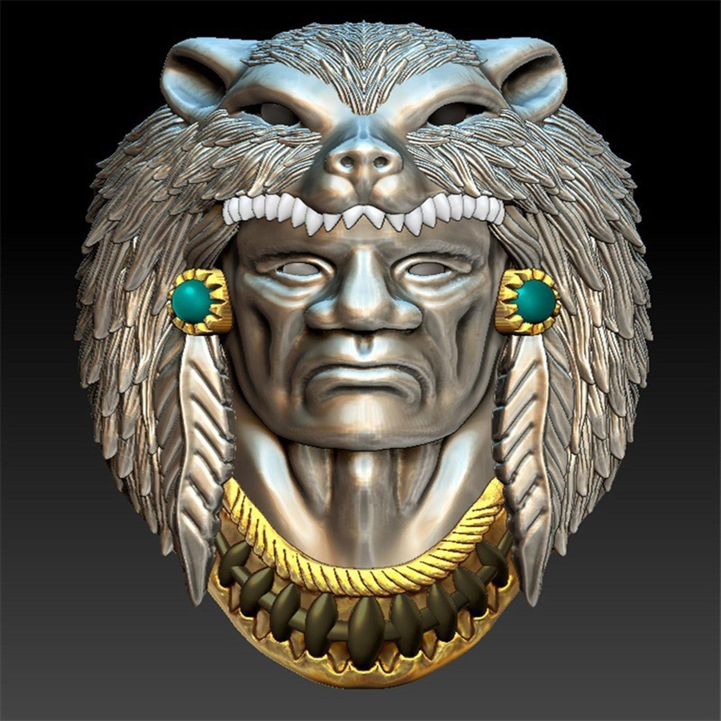 Vintage Style Werewolf Rings for Men Hip Hop Party Jewelry Punk Ring Gift 10