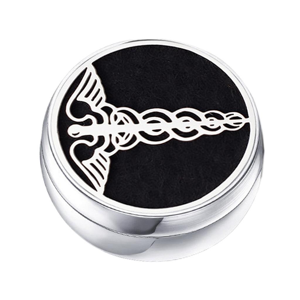 Stainless Steel Essential Oil Diffuser Locket Button for Face Mask Wing