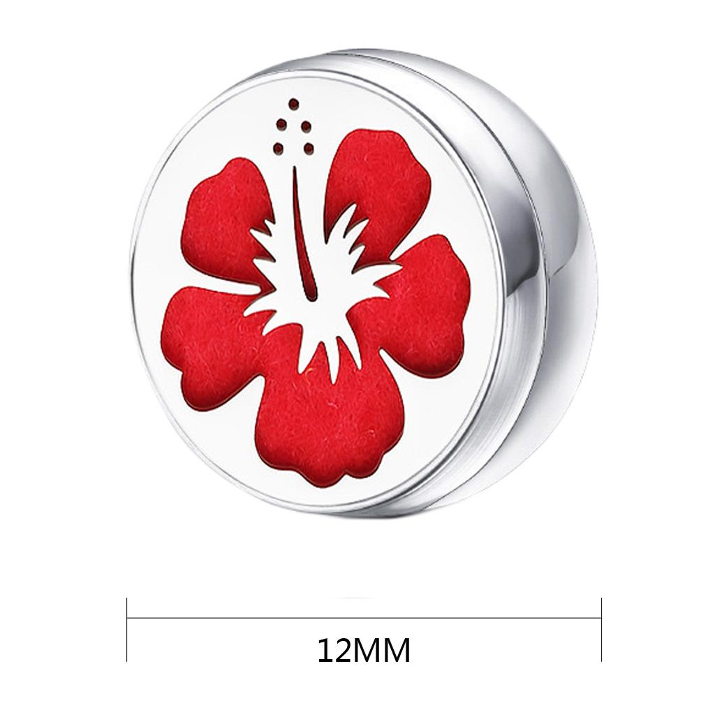 Stainless Steel Essential Oil Diffuser Locket Button for Face Mask Flower