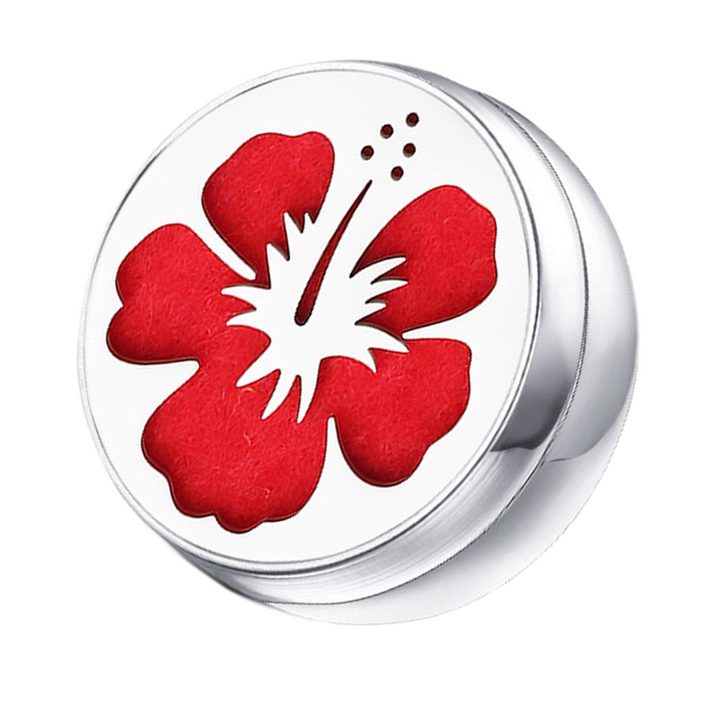 Stainless Steel Essential Oil Diffuser Locket Button for Face Mask Flower