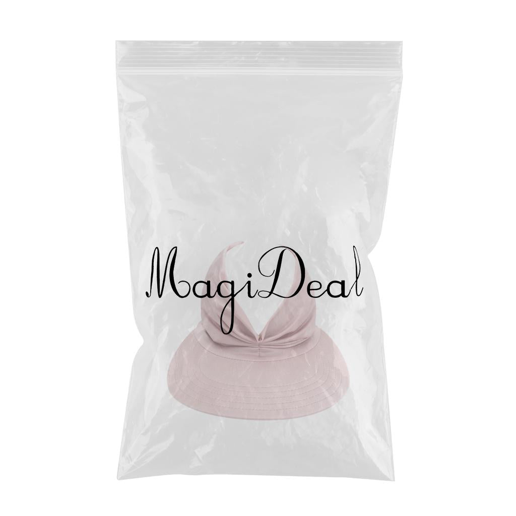 Hollow Top Summer Visor Outdoors Beach Hats for Women Girls Pink