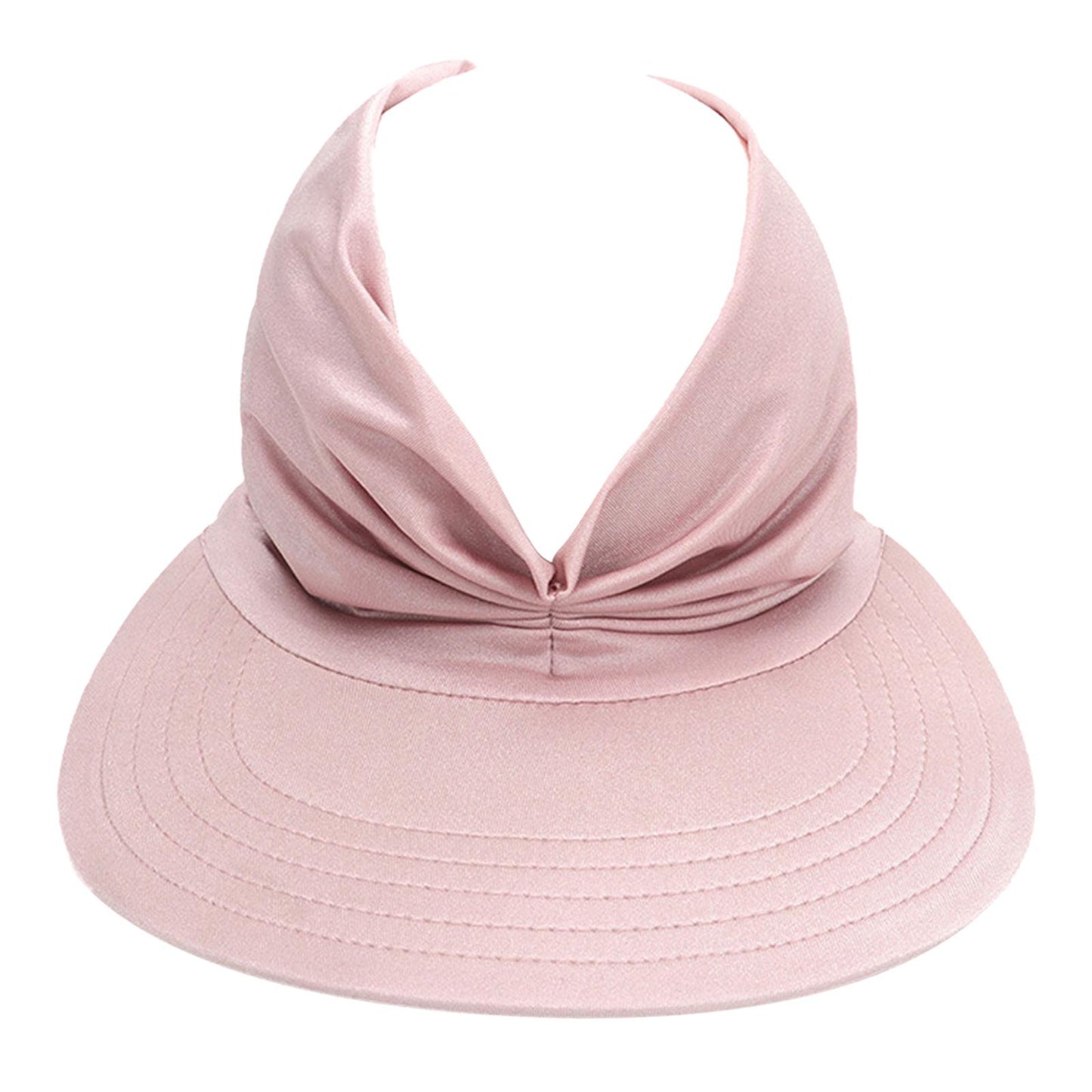 Hollow Top Summer Visor Outdoors Beach Hats for Women Girls Pink