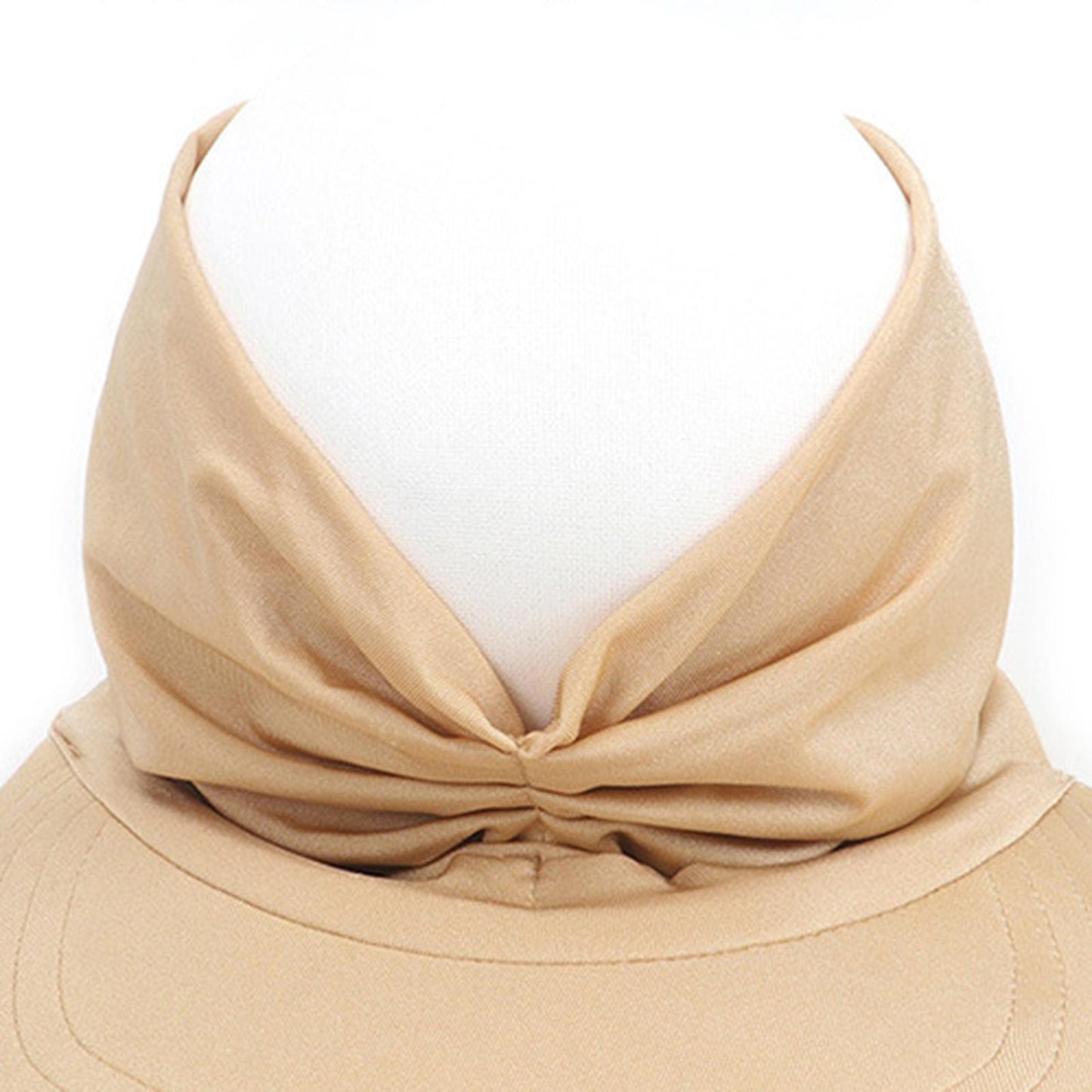 Hollow Top Summer Visor Outdoors Beach Hats for Women Girls Camel