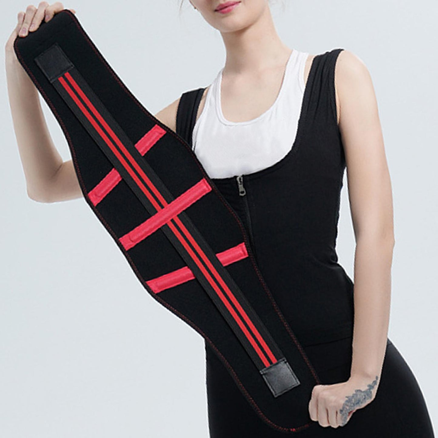Weight Loss Waist Trainer Slimming Trimmer Belt Strap Red Blue XXL