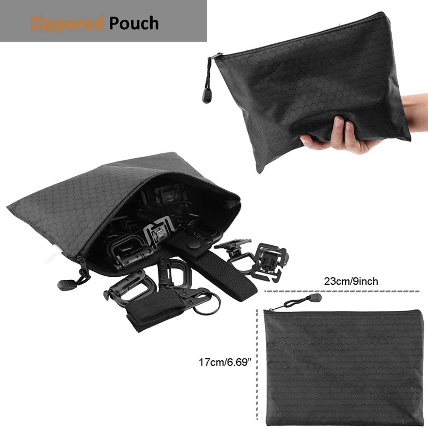 30Pieces Attachments for Molle Backpack Tactical Vest Gear Clip MOD Strap