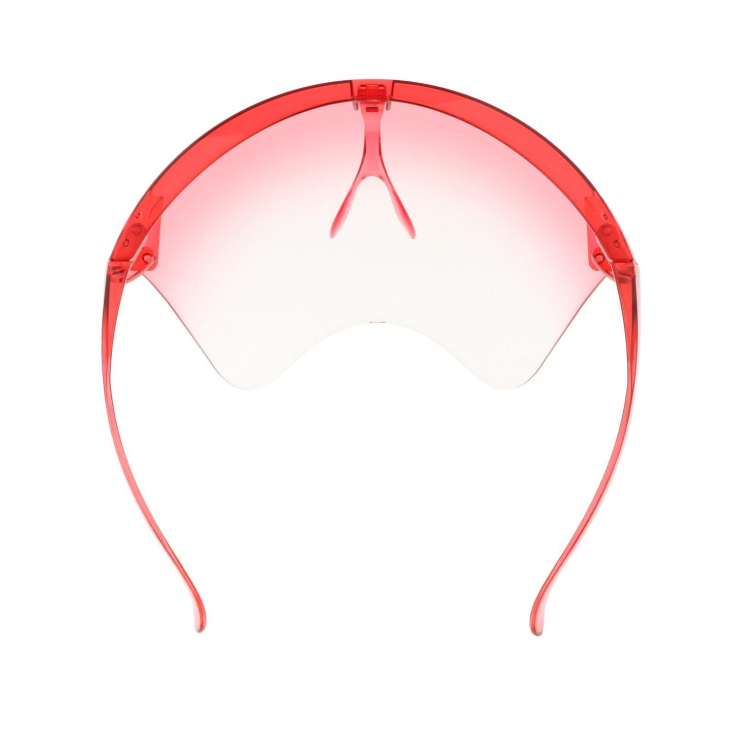 Face Shield Safety Sunglasses Clear Eyewear Reusable Easy Clean Windproof red