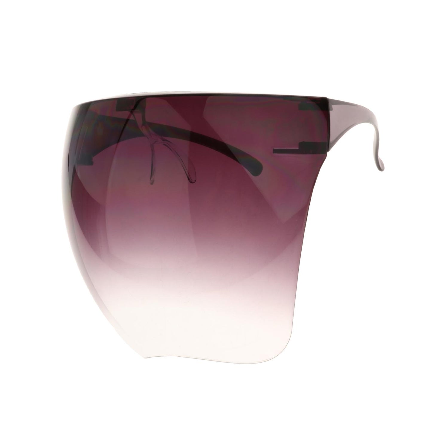 Face Shield Safety Sunglasses Clear Eyewear Reusable Easy Clean Windproof purple