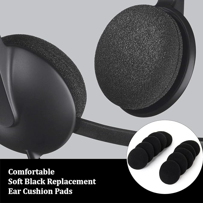 UNIQKART 3 Pairs Black Replacement Ear Cushion Pads for Sennheiser PX100 Koss