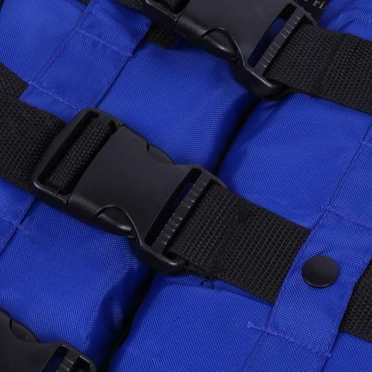 UNIQKART Swimming Jacket Life Jacket Personal Flotation Adult Safety Life Jacket Swim Jacket Floating Vest for Swimming Boating with Whistle Blue